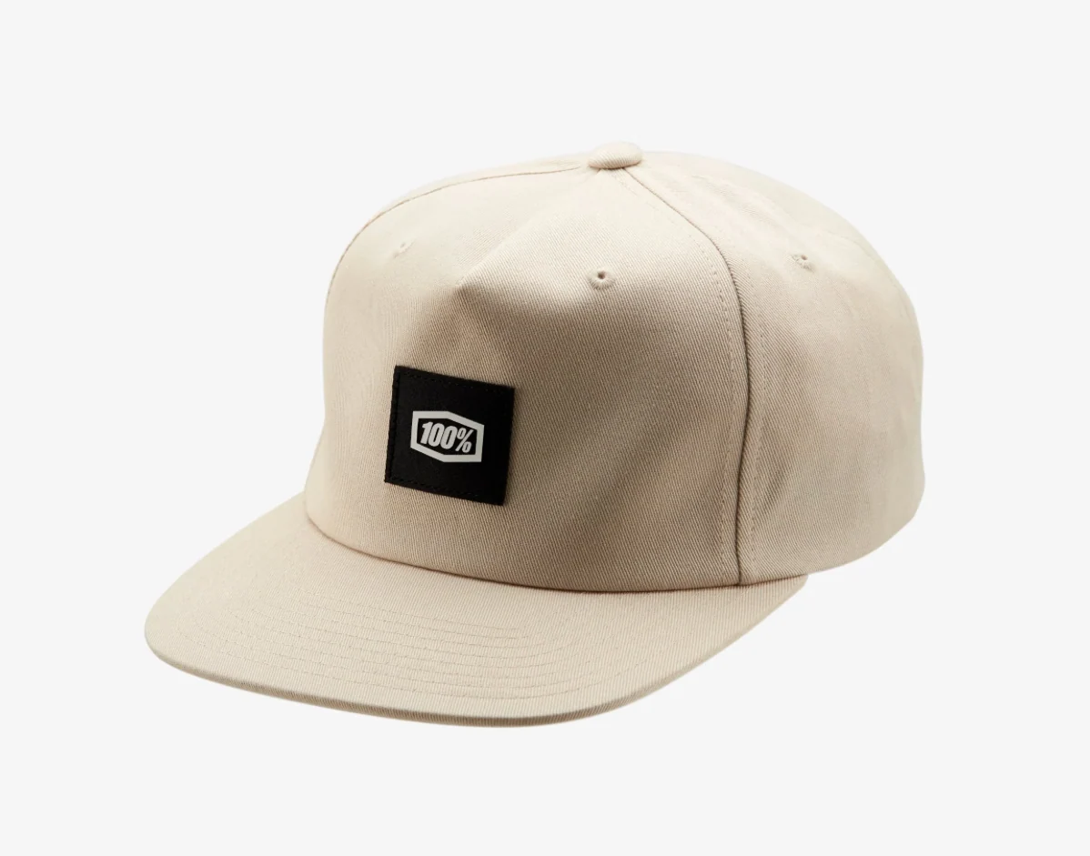 100% LINCOLN SNAPBACK UNSTRUCTURED HAT STONE - OS