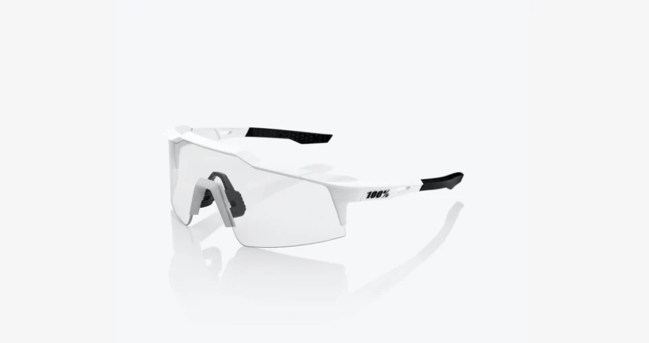 100% Speedcraft SL - Soft Tact Off White - Hiper Red Multilayer Mirror Lens - Image 4