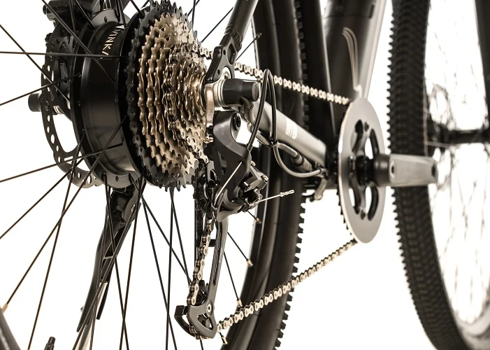 Avalanche Electric Bike MTE 29ER- Charcoal/ Black - Small - Image 7